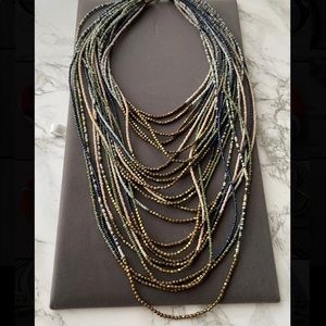 Long Multi-strand Beaded Necklace